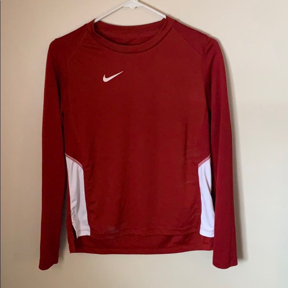 Nike red long sleeve